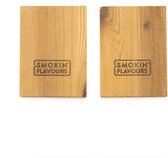 Cederhouten rookplanken 2 stuks 15x11cm Smokin' Flavours