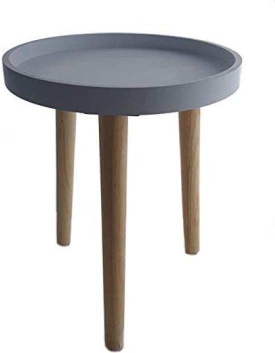 Table en bois décorative 36 x 30 cm - gris - petite table d'appoint table  basse table... | bol.com