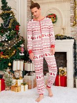 volwassen en kinderen-kerst pyjama - kerst onesie - kerst pyjama Koppel-kerst pyjama dames-kerst pyjama man en vrouw-kerst pyjama gezin-HEREN_MAAT M