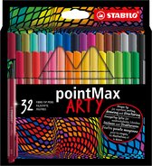 Viltstift STABILO pointmax Arty etui à 32 kleuren - 6 stuks