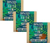 FAITH IN NATURE - Soap Coconut - 3 Pak
