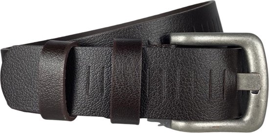 Riem Marron Foncé - Ceintures Femme - Ceintures Homme - Marron Foncé - 4 cm de large - 125 cm (Tour de taille jusqu'à 105 cm) - Arrigo