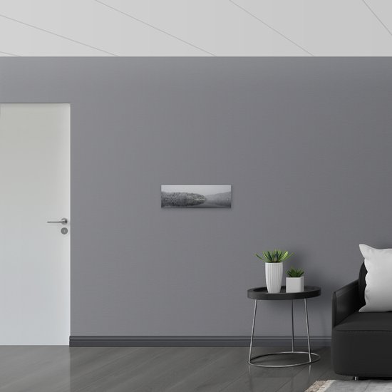 WallClassics - Dibond - Winter Meer - 60x20 cm Foto op Aluminium (Wanddecoratie van metaal)