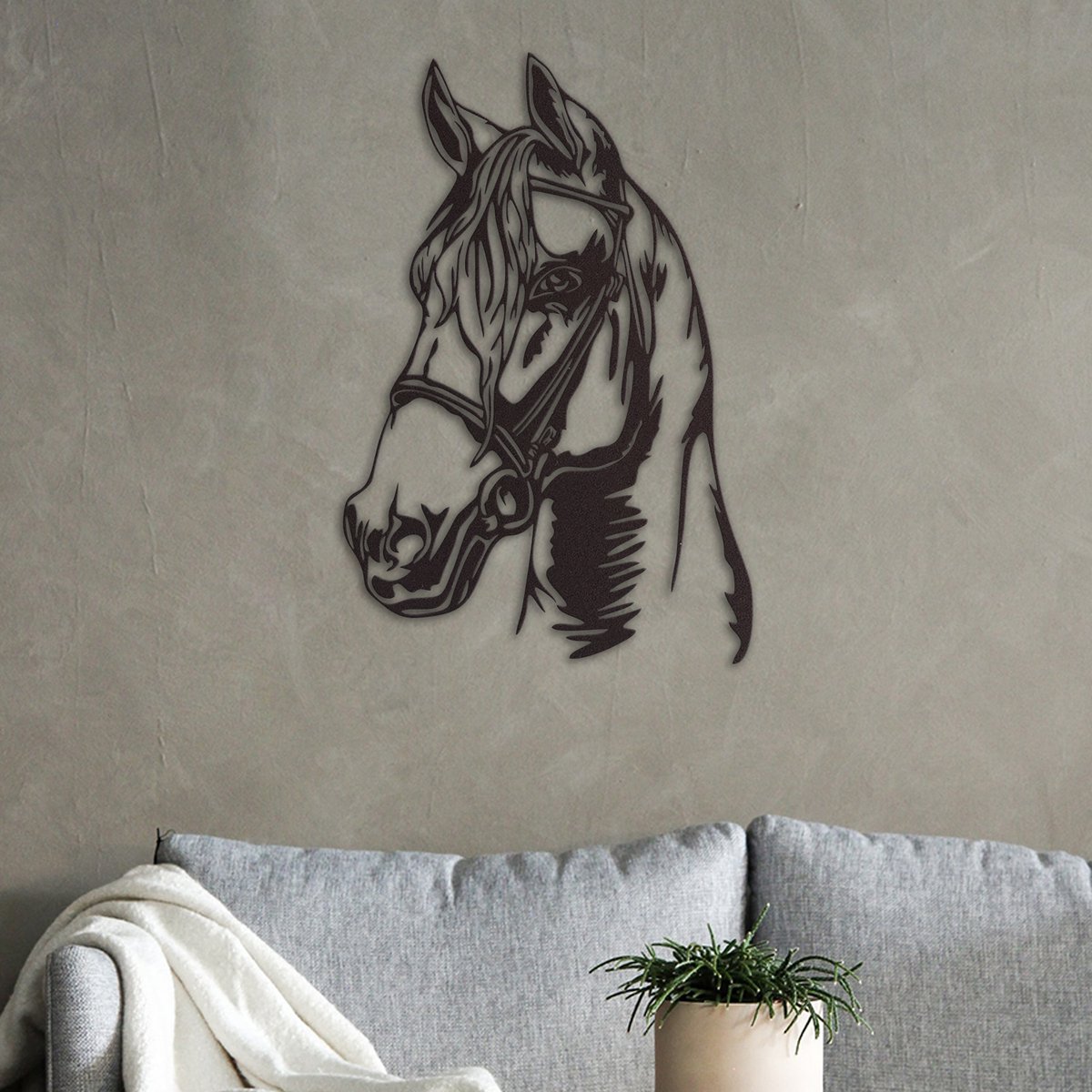Tableau Mural Toile 'Esquisse De Cheval' - Art Décoratif Moderne Neuf Love By Canvas