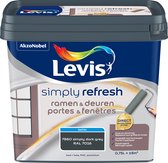 Levis Simply Refresh - Fenêtres et Portes - Satiné - Gris Simply foncé (Ral 7016) - 0,75 L