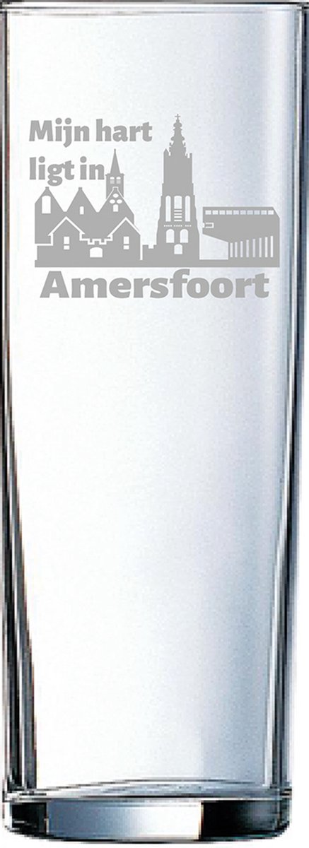 Gegraveerde longdrinkglas 31cl Amersfoort