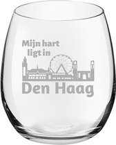 Gegraveerde Drinkglas 39cl Den Haag