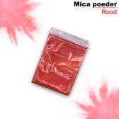 Mica poeder - Pigment poeder - mica powder - epoxy pigment - Rood - kleurstof - pigment- 5 gram per zakje - te gebruiken voor zeep, bath bombs en om kaarsen te maken!