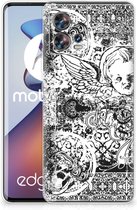 Telefoon Hoesje Motorola Edge 30 Fusion Silicone Back Case Skulls Angel