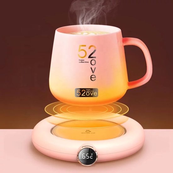 Tasse chauffante - Sous-verres chauffants - Tasse à Café - Set