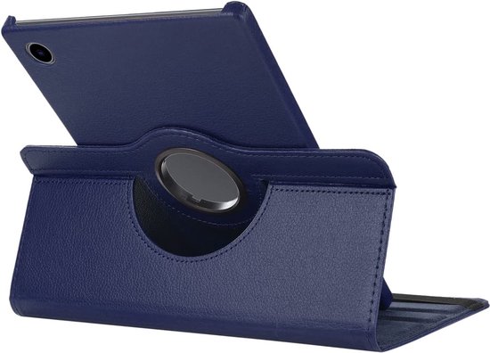 iPad 2022 hoes (10.9 inch) - iPad 10e generatie hoesje - draaibaar bookcase - Donkerblauw - BixB