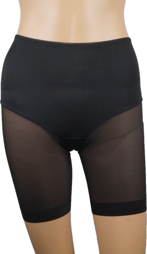 Dames korte legging voor onder jurk lichtcorrigerend invisible Zwart maat S bol