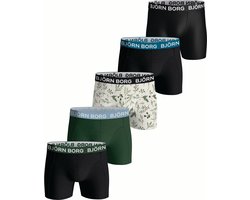 Bjorn Borg - Giftpack Boxers 5-Pack Groen - Maat M - Body-fit