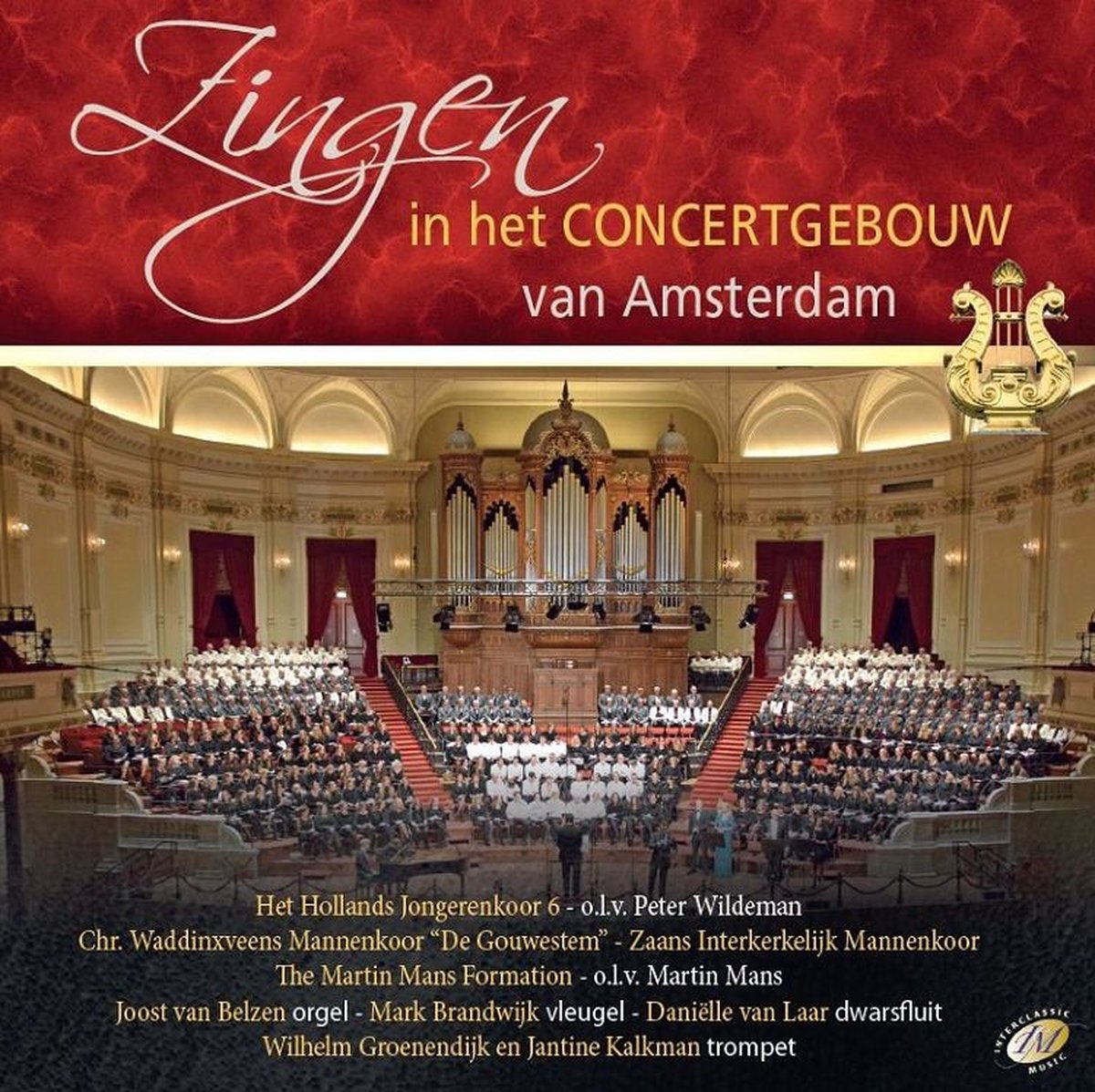 Zingen i/h concertgebouw Amsterdam