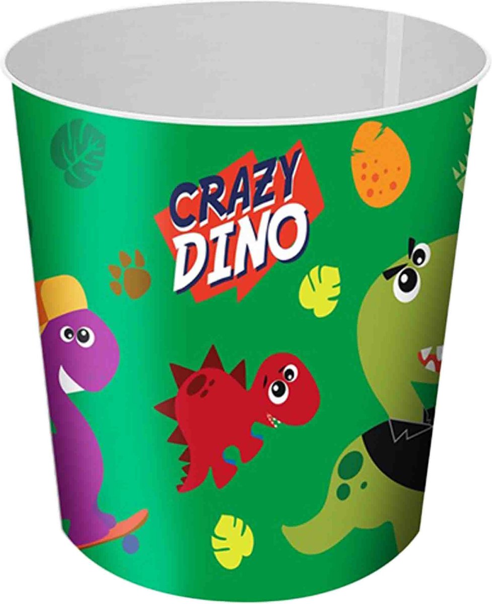 Kids licensing Dinosaurus prullenbak/papiermand - plastic - 21,5 x 21 cm