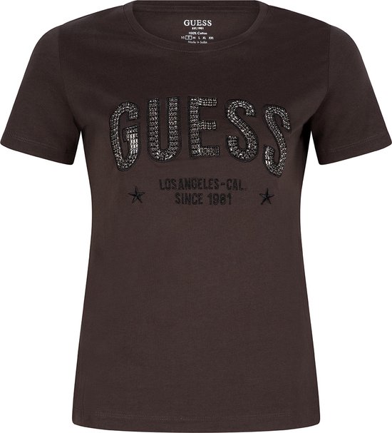 Guess T-shirt Brown S