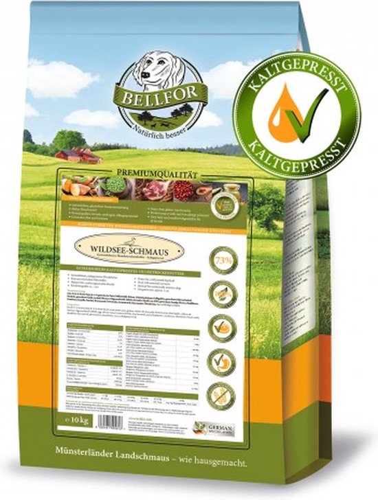 Getreidefreies Hundetrockenfutter mit Ente - Wildsee-Schmaus - 10 kg