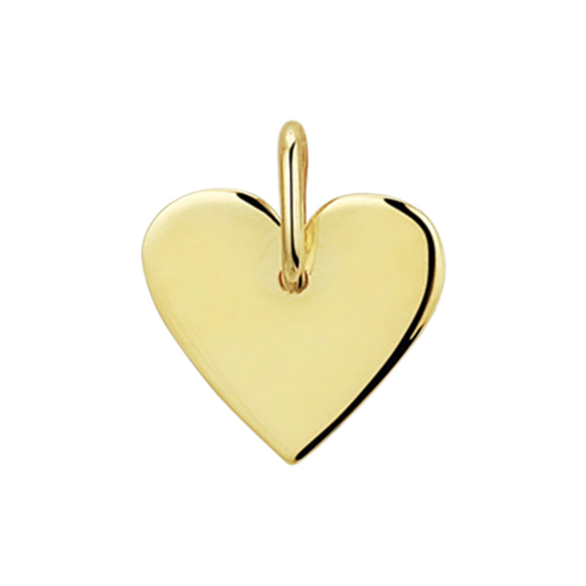 14K geelgoud graveerhanger hart 4019231