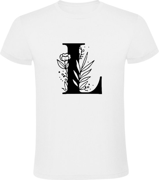 Letter L Heren T-shirt | Hoofdletter L | Alfabet