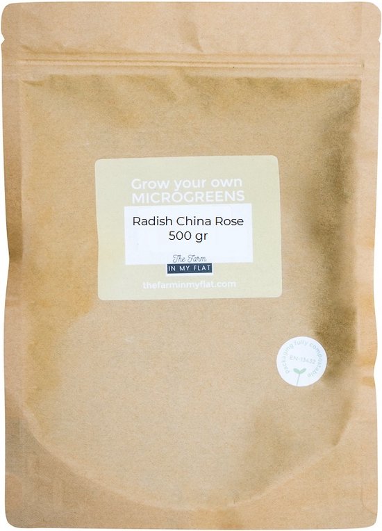 Radijskers | Radish China Rose Kiemzaden 500 g - Biologisch | Microgreen/Microgroenten zaden | Raphanus sativus | Plastic vrij verpakt
