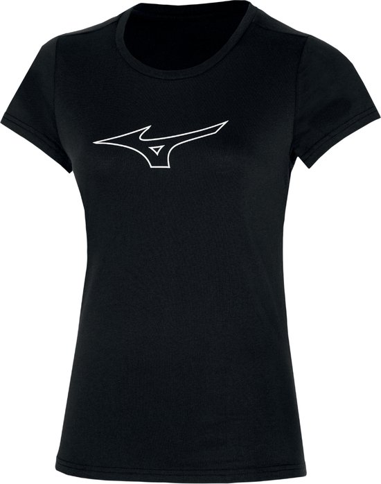 Mizuno RB Logo Tee Sportshirt dames zwart