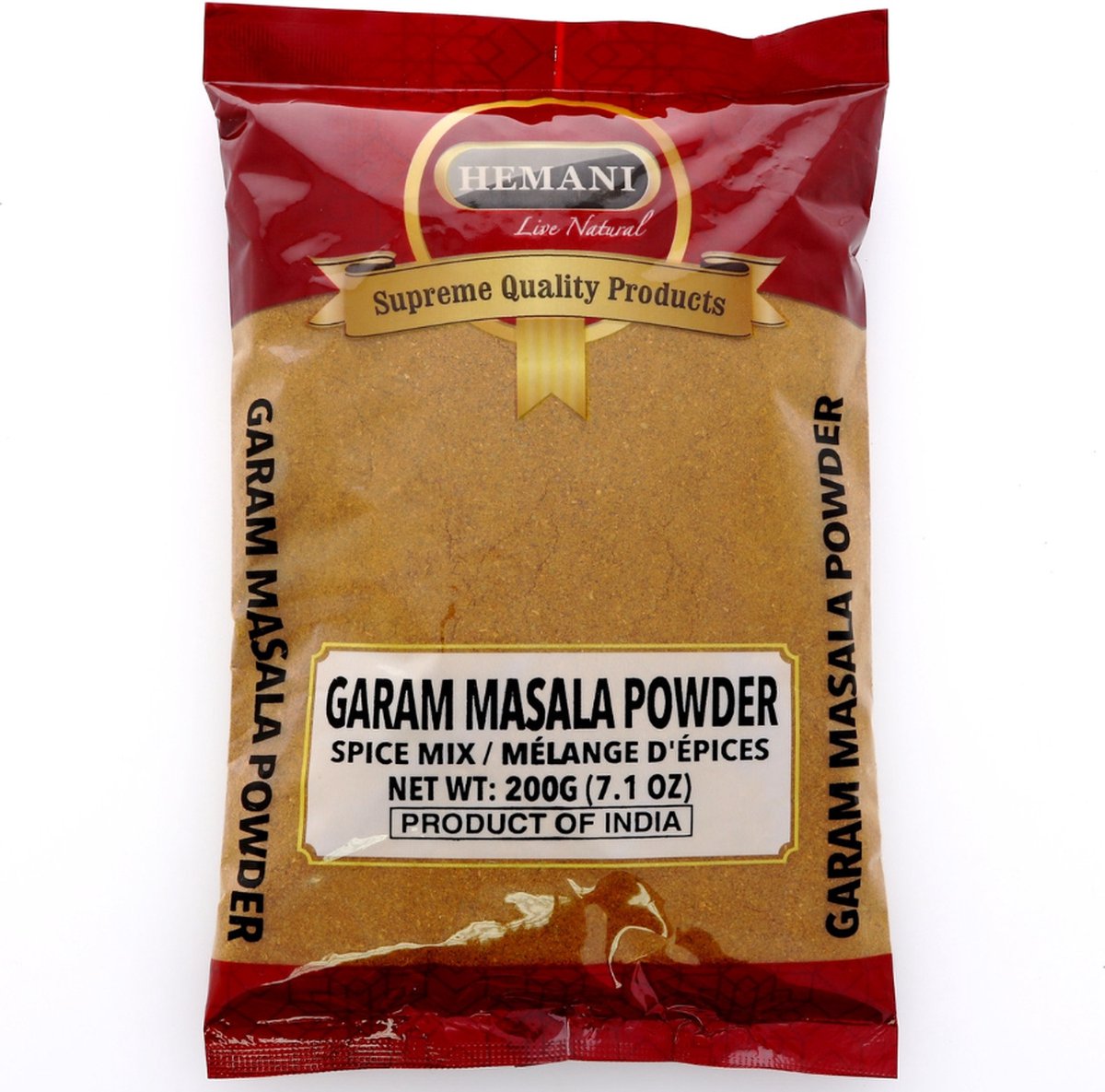 Goedkoopste Garam Masala Specerijenmix - Hemani 200G (7.1 OZ) - Indiase Kruidenmix voor Curry, Stoofpot & Gerechten - Biologisch & Natuurlijk - Authentieke Specerijen uit India