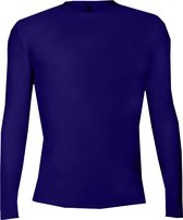 BADGER SPORT - Shirt Met  Lange Mouwen - Pro Compression - Diverse Sporten - Volwassenen - Polyester/Elastaan - Heren - Ronde Hals - Ondershirt - Zweet Afvoerend - Paars - X-Large