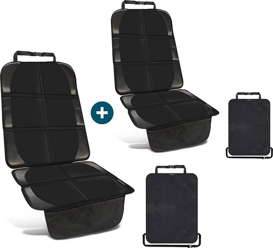 SMARTPEAS®, coussin de siège pour enfant, noir, avec protection d