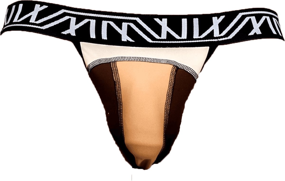 Marco Marco Jockstrap Flux Beige - MAAT XL - Heren Ondergoed - Jockstrap voor Man - Mannen Jock