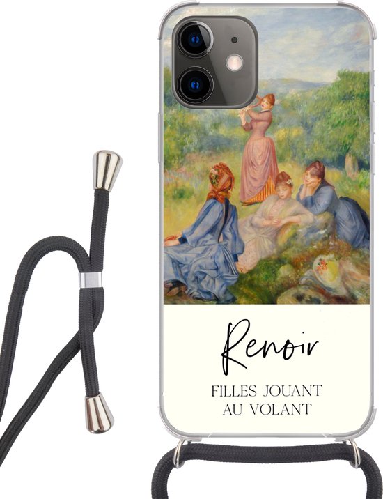 Coque avec cordon iPhone 11 - Peinture - Renoir - Impressionnisme - Siliconen - Bandoulière - Coque arrière avec cordon - Coque pour téléphone avec cordon - Coque avec corde
