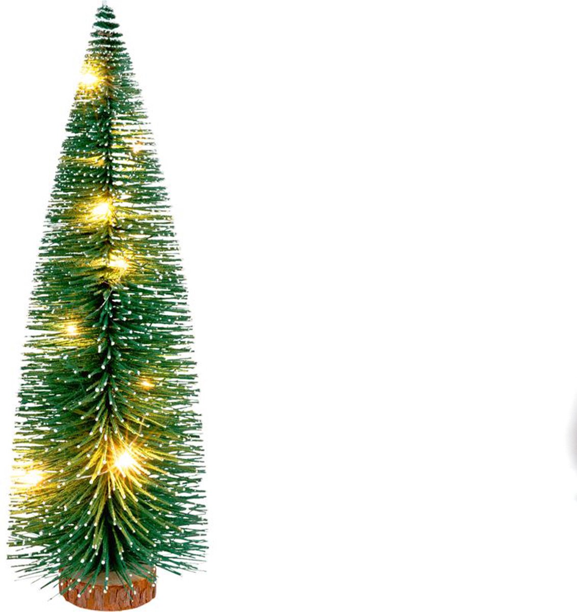 Kleine kerstboom 41CM| 20Led met wit sneeuw | Decoratieve kerstboom | Kunstkerstboom