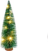 Petit Sapin de Noël 41CM| 20Led avec neige blanche |  Arbre de Noël décoratif | Sapin de Noël artificiel
