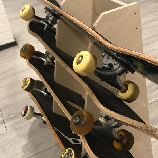 Supports à planche - Support debout pour 4 skateboards | bol.com