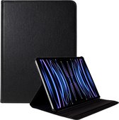 Cazy iPad Pro 12.9 hoes - 2021/2022 - Draaibare 360 graden Tablethoes - Horizontaal en Verticaal Stand mogelijk – Zwart