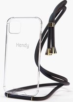 Hendy telefoonhoesje met koord - Classic - Black  - iPhone 7 / 8 / SE (2DE GENERATIE)