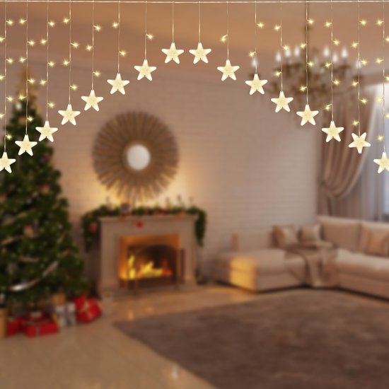 OVOISSTIY LED Lichtgordijn voor Kerstmis, 3,5M