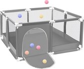 Comomy Grondbox - Vierkante Speelbox - Spel Kasteel - 128x128x66cm - Grijs