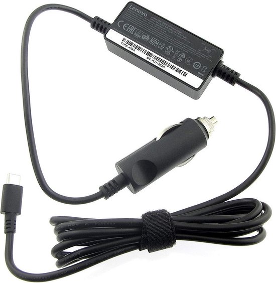 Lenovo USB-C 65 W max. Chargeur de voiture pour ordinateur portable Type-C