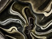 Fotobehangkoning - Behang - Vliesbehang - Fotobehang - Green and brown textured fractal - 400 x 309 cm