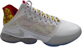 Nike - Lebron XIX LOW - Basketbalschoenen - Mannen - Wit/Rood - Maat 45.5