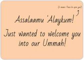 Islamitische wenskaart - Welcome Into Our Ummah!
