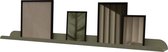 Fotolijstplank metaal - 120cm - Kleur Groen / wandplank - fotoplank - plank zwevend