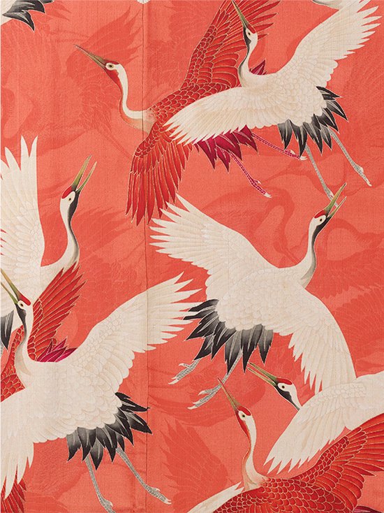 Softcover kunst schetsboek, Rijksmuseum, Witte en rode kraanvogels