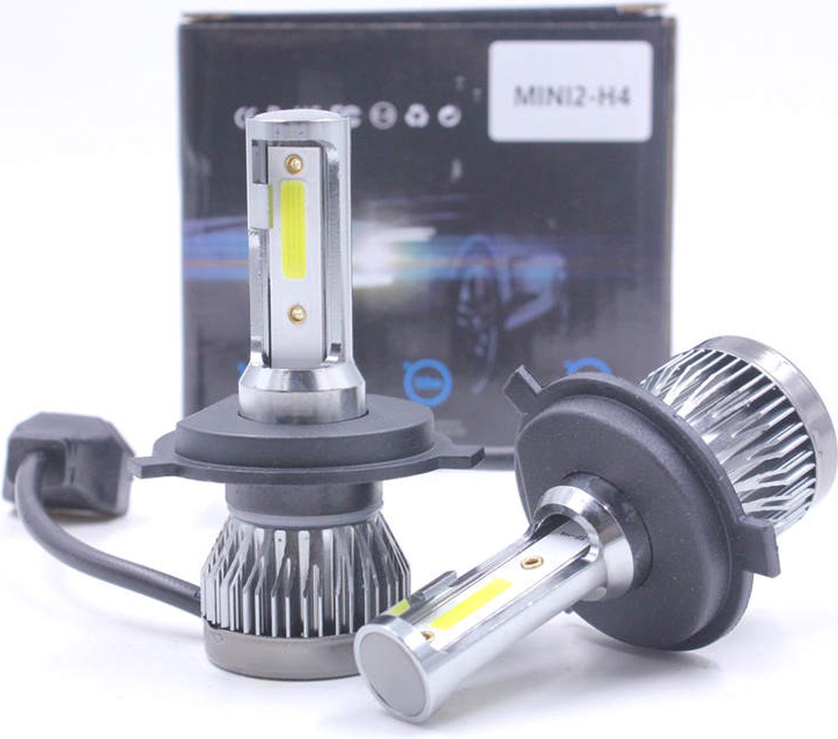 XEOD H4 Mini Bi-LED lampen – Auto Verlichting Lamp – Dimlicht en Grootlicht - 2 stuks – 12V 6000K