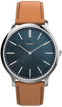Timex Gallery TW2V43400 Horloge - Leer - Bruin - Ø 39 mm