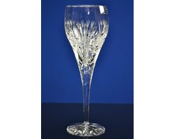 Kristallen wijnglas hoog rood 2 stuks