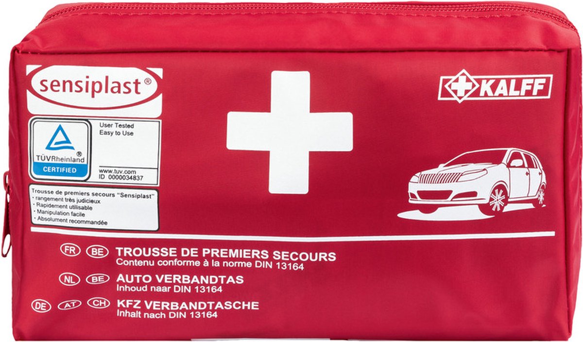 EHBO verbanddoos 44-delig reisset - eerste hulp set - Sensiplast - verband tas - autoverbanddoos - first aid kit - ehbo koffer auto - sensiplast