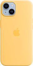 Origineel Apple iPhone 14 Hoesje MagSafe Silicone Case Geel