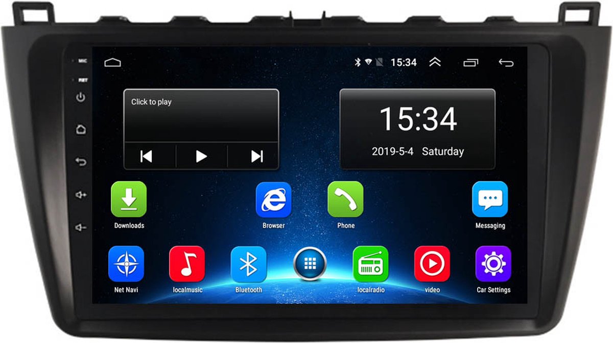 Navigatie radio Mazda 6 2007-2012, Android, Apple Carplay, 9 inch scherm, GPS, Wifi, Bluetooth