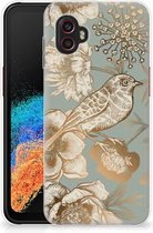 TPU Case geschikt voor Samsung Galaxy Xcover 6 Pro Vintage Bird Flowers